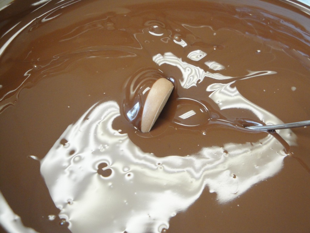 truffles in couverture chocolate