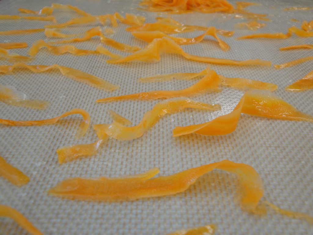 sweet potato crisp drying